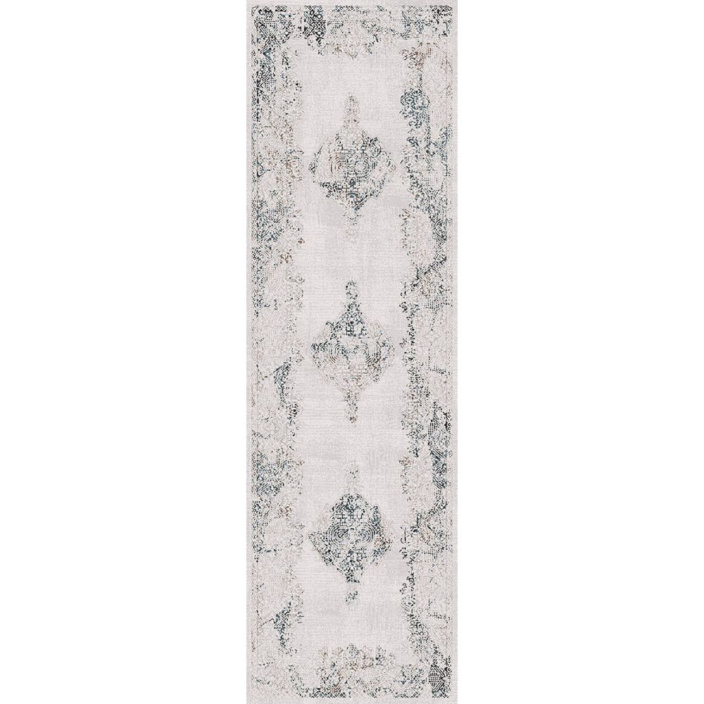 Dynamic Rugs 5226-105 Carson 2.3 Ft. X 7.7 Ft. Finished Runner Rug in Ivory/Blue 